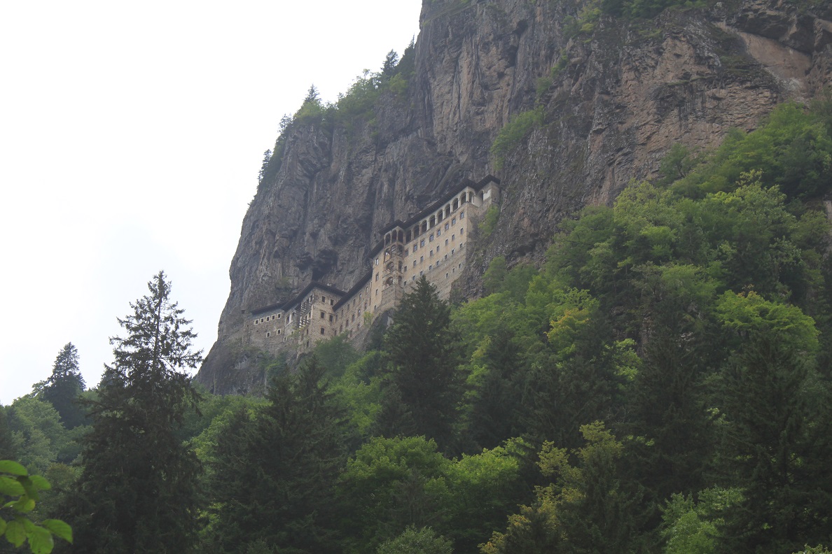 Kloster uppe i bergen i Trabzon